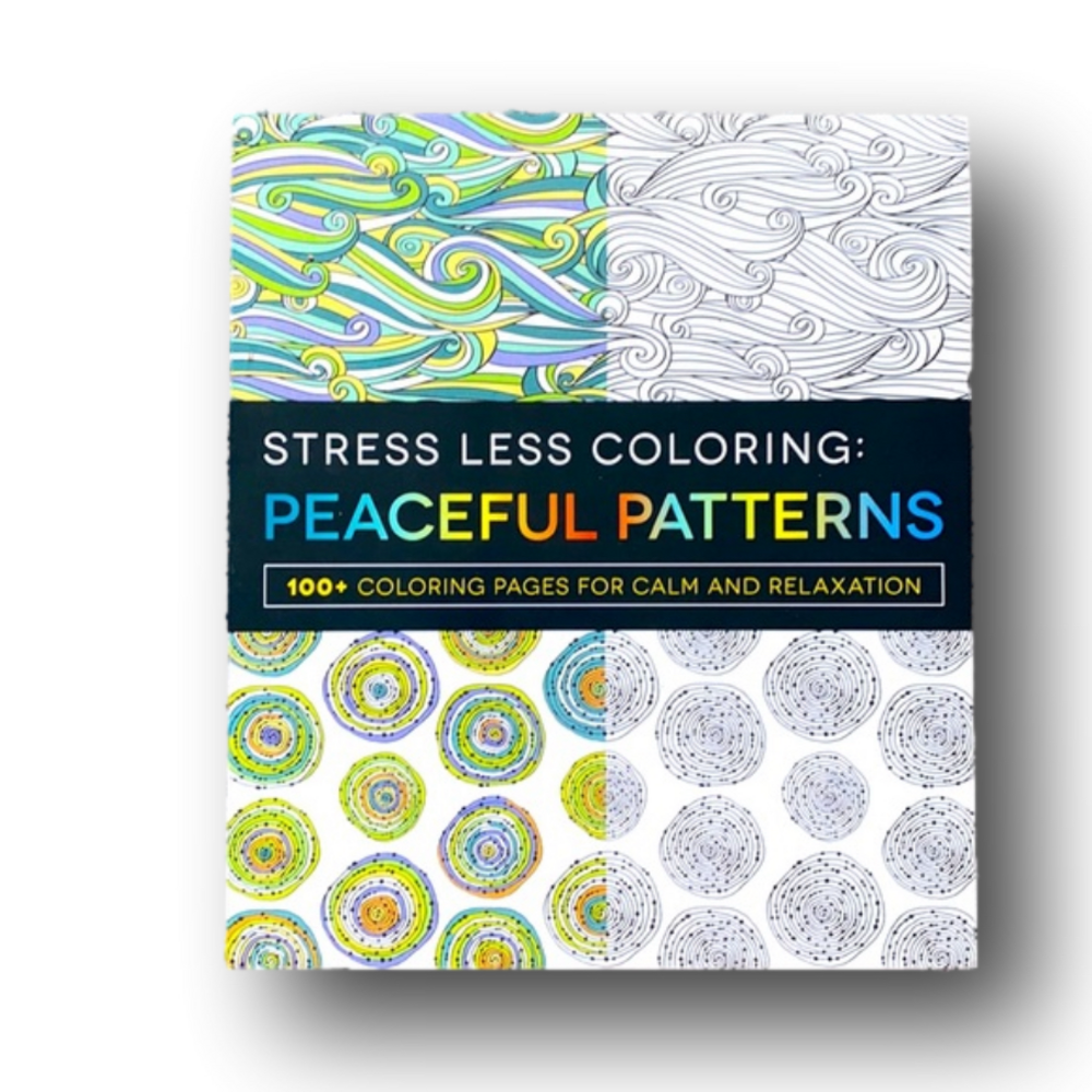 Stress Less Adult Coloring Book - Peaceful Patterns - Brand New